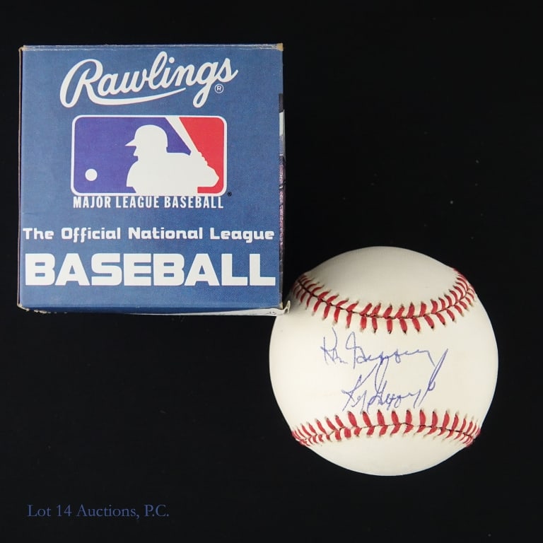 Ken Griffey Jr / Sr Signed Baseball - 2