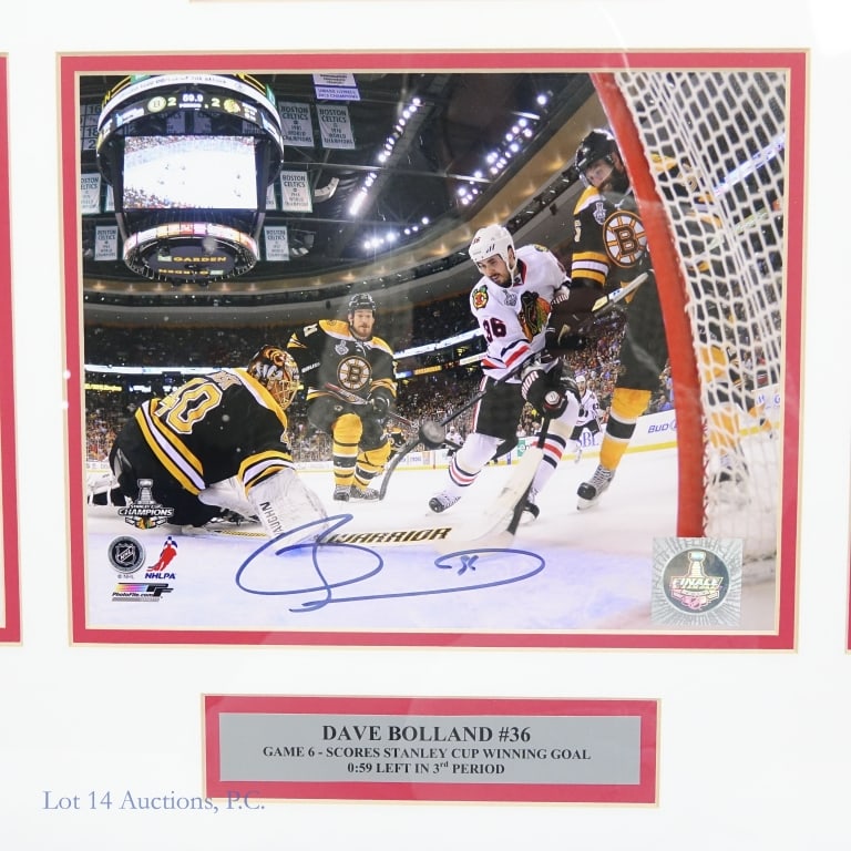 Kane Boland Keith Blackhawks Signed Triptych - 6