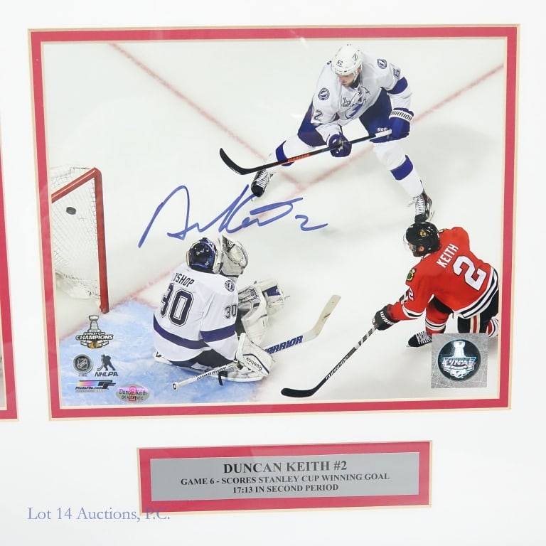 Kane Boland Keith Blackhawks Signed Triptych - 7