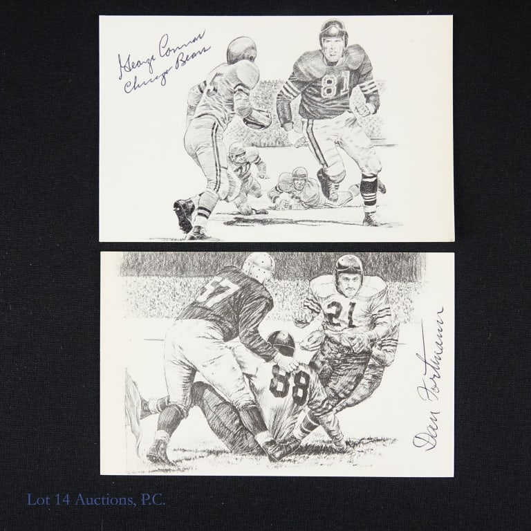 Chicago Bears Signed Postcards (10) - 4