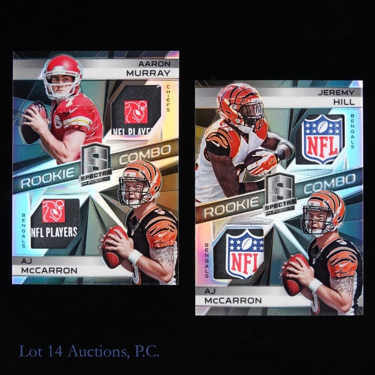 A Murray / AJ McCarron & J Hill / AJ McCarron '14 Panini Spectra Rookie 1/1 Cards (1 of 2)