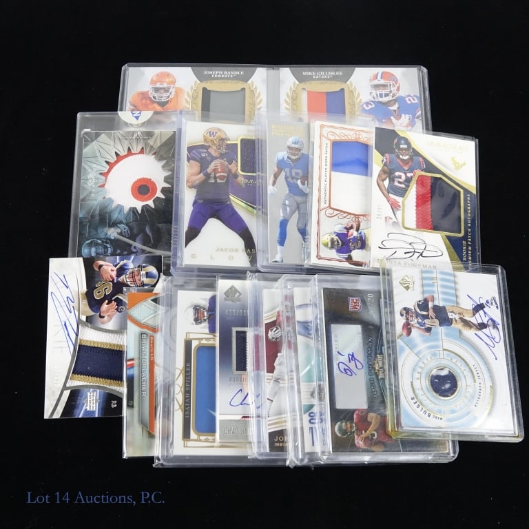 Football Jersey Cards, Most Also Auto (14) (1 of 5)