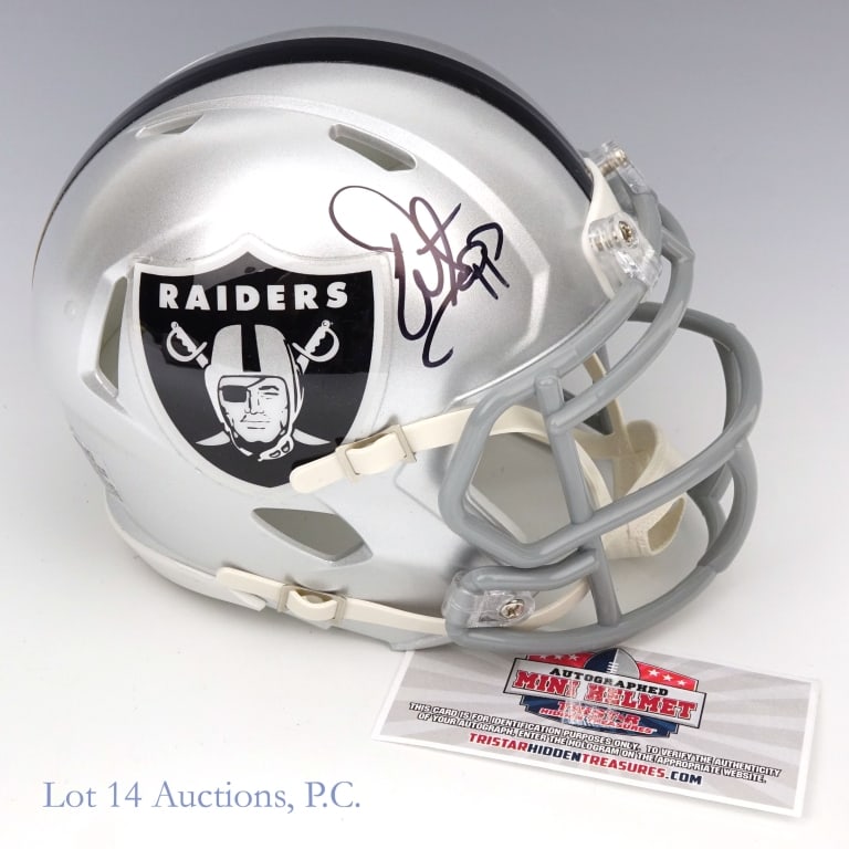 Warren Sapp Signed Raiders Mini Helmet TriStar (1 of 3)