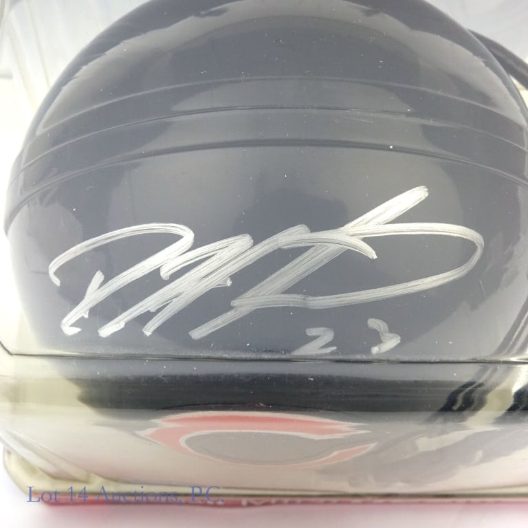 Devin Hester Signed Bears Mini Helmet COA - 2