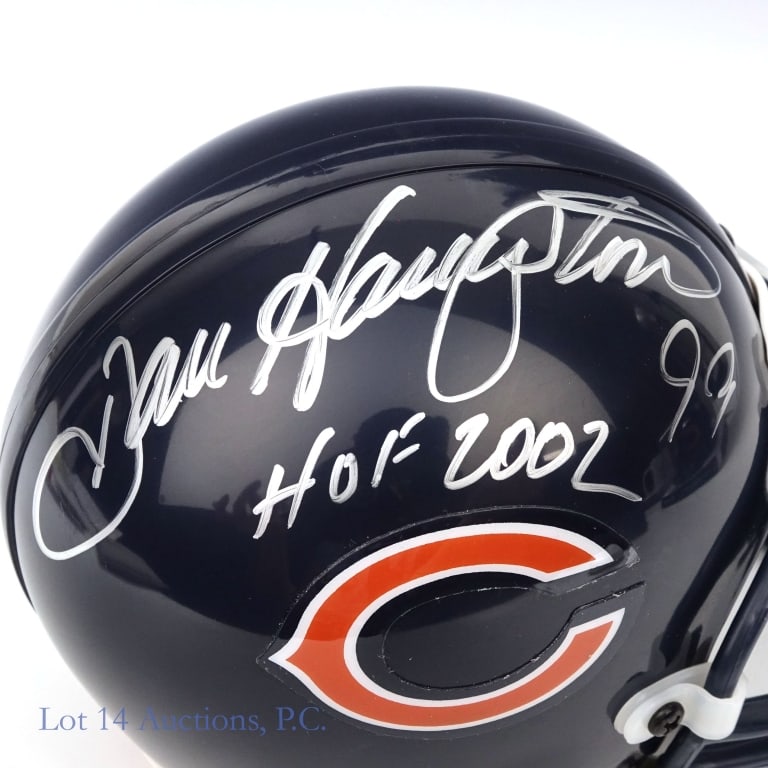 Singletary & Hampton Signed Mini Helmets COA - 2