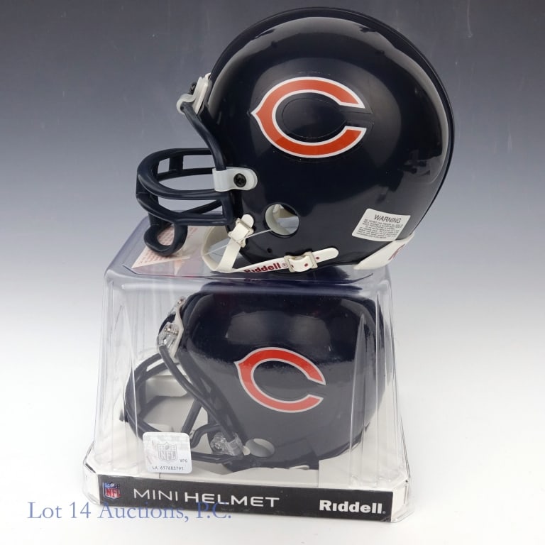 Singletary & Hampton Signed Mini Helmets COA - 4