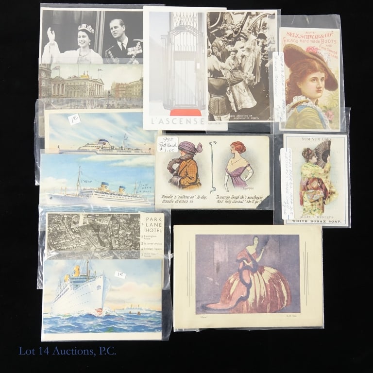 Vintage Postcards Cities, Early Risque, More - 8