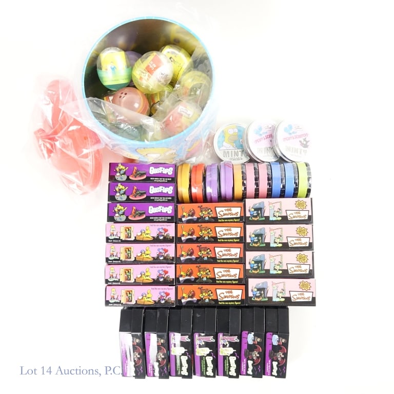 NIB Simpsons Bust-Ups, Mints & More (+40): NIB Simpsons Bust-Ups, Mints & More (+40). Collection of New In Box items from The Simpsons. Bust-Ups: Series 1 (missing Mr. Burns); Series 2 - complete; Series 3 - complete (2x); Series 4 -