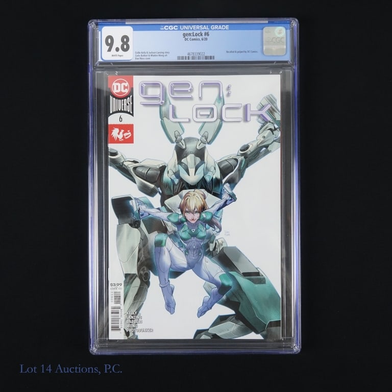 CGC 9.8, Gen:LOCK #6, Key & Rare (DC): Survivor - CGC 9.8, Gen:LOCK #6, Key & Rare (DC). CGC graded 9.8 issue of gen:LOCK #6. Key: Series cancellation due to Covid-19, final issue distributed in Walmart packs. Due to