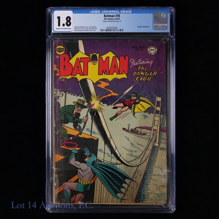 1953 Batman #76, CGC Graded 1.8, DC (1 of 3)