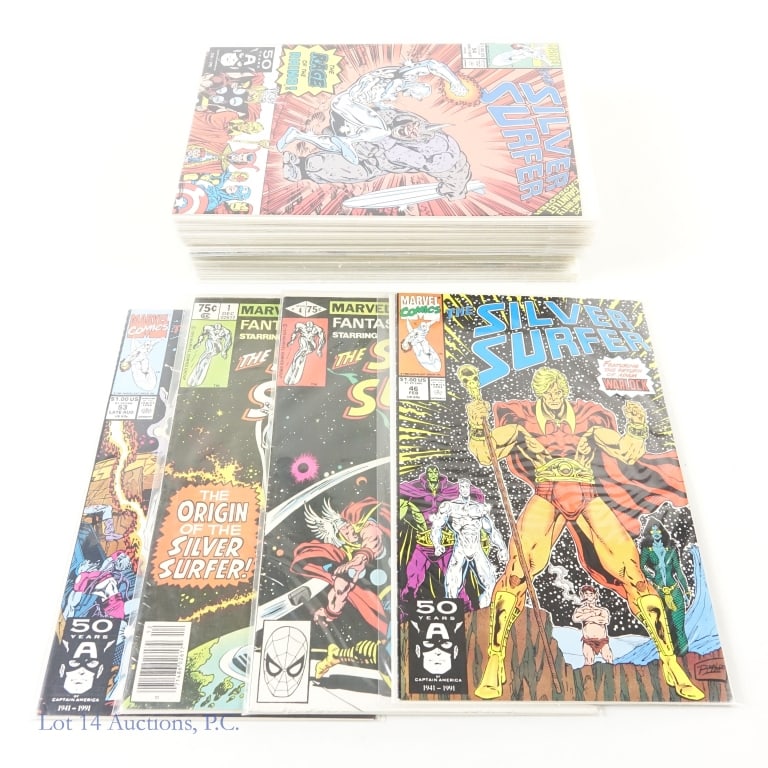Silver Surfer, Key Issues, MARVEL (+40): Silver Surfer, Key Issues, MARVEL (+40). Collection of over 70 Fantasy Masterpieces and Silver Surfer comic books including multiple Key Issues. Key Issues included: Fantasy Masterpieces #1 & 4