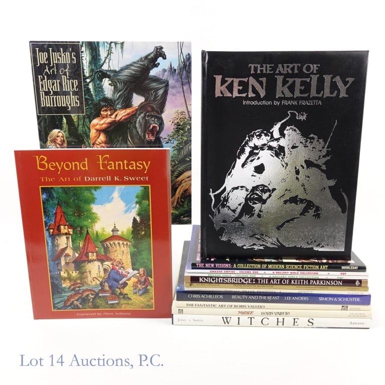 XXX Fantasy & Comic Art Books (13): XXX Fantasy & Comic Art Books (13). ADULT ONLY. NUDITY. 18 AND OVER. Collection of thirteen (13) fantasy and comic related books. Beyond Fantasy The Art of Darrell K Sweet (first printing with signed 