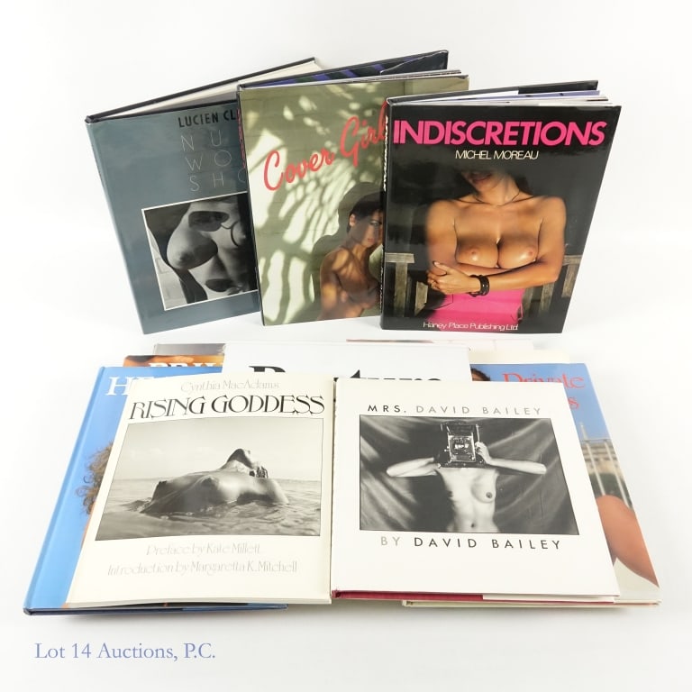 XXX Photography Books, Rising Goddess (12): XXX Photography Books, Rising Goddess (12). ADULT ONLY. NUDITY. 18 AND OVER. Collection of twelve (12) Erotic Photography books. Items include Rising Goddess by Cynthia MacAdams, Private Lines (arling