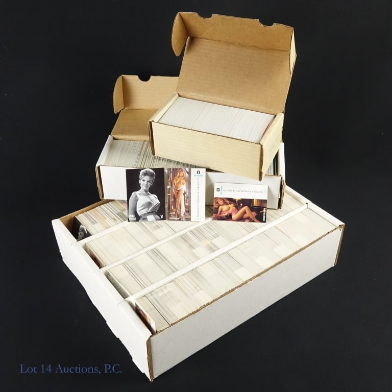 XXX Playboy Trading Cards, Some Full Sets: XXX ADULT MATERIAL. MATURE AUDIENCES ONLY ****** Large lot of Playboy trading Cards including five (5) full Centerfold November edition sets and three (3) full July edition sets. See photos for