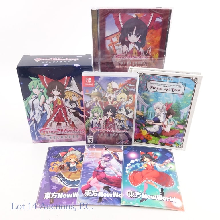Nintendo Switch Touhou Genso Wanderer Reloaded LE: Touhou Nintendo Geno Wanderer Reloaded limited edition for Nintendo Switch. Lot includes game, 2 CD soundtrack (factory sealed), and hardcover art book in original box. Buttons and acrylic parade stan