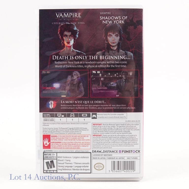 Nintendo Switch Vampire The Masquerade NY Bundle - 2