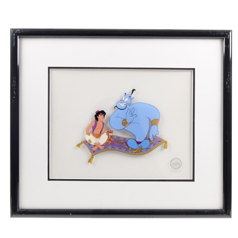 1992 Aladdin Framed Serigraph Cel - 2