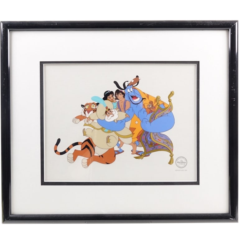1993 Aladdin Framed Serigraph Cel - 2