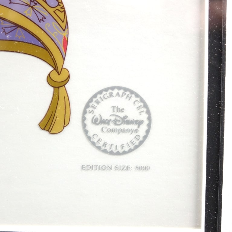 1993 Aladdin Framed Serigraph Cel - 3