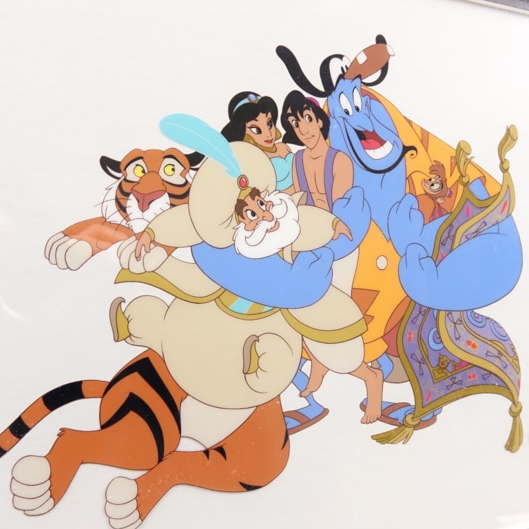 1993 Aladdin Framed Serigraph Cel - 4
