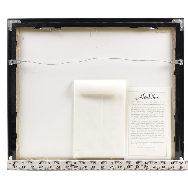 1993 Aladdin Framed Serigraph Cel - 5