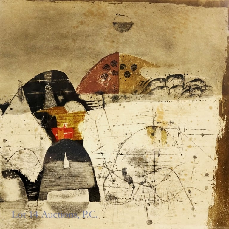 Johnny Friedlaender - Collines III Signed Etching - 5