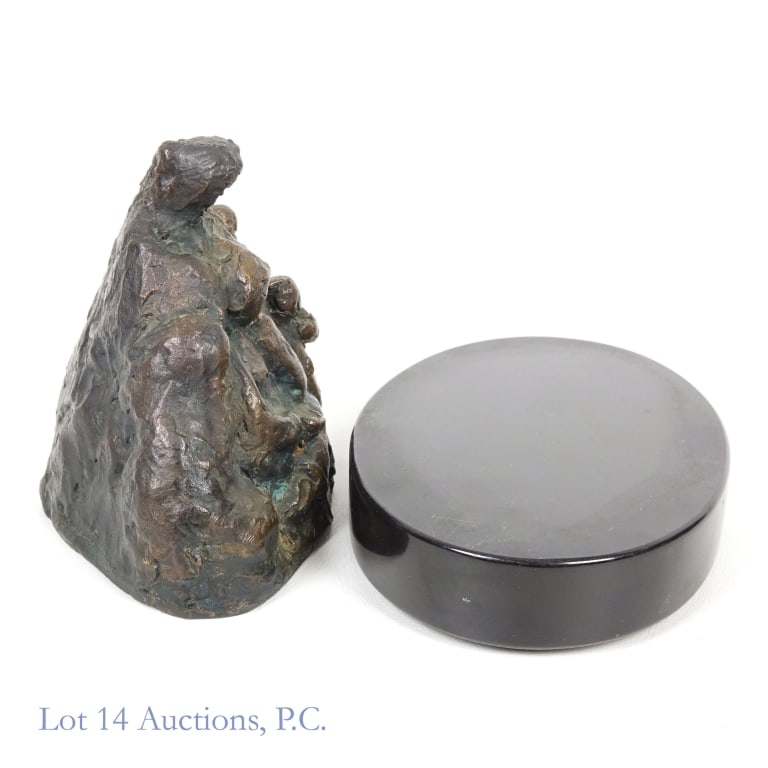 Unsigned Bronze Statue w/ Base - 3