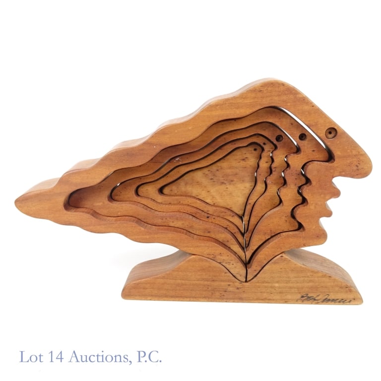 Bob Ameri MCM Wooden Nesting Puzzle - 2