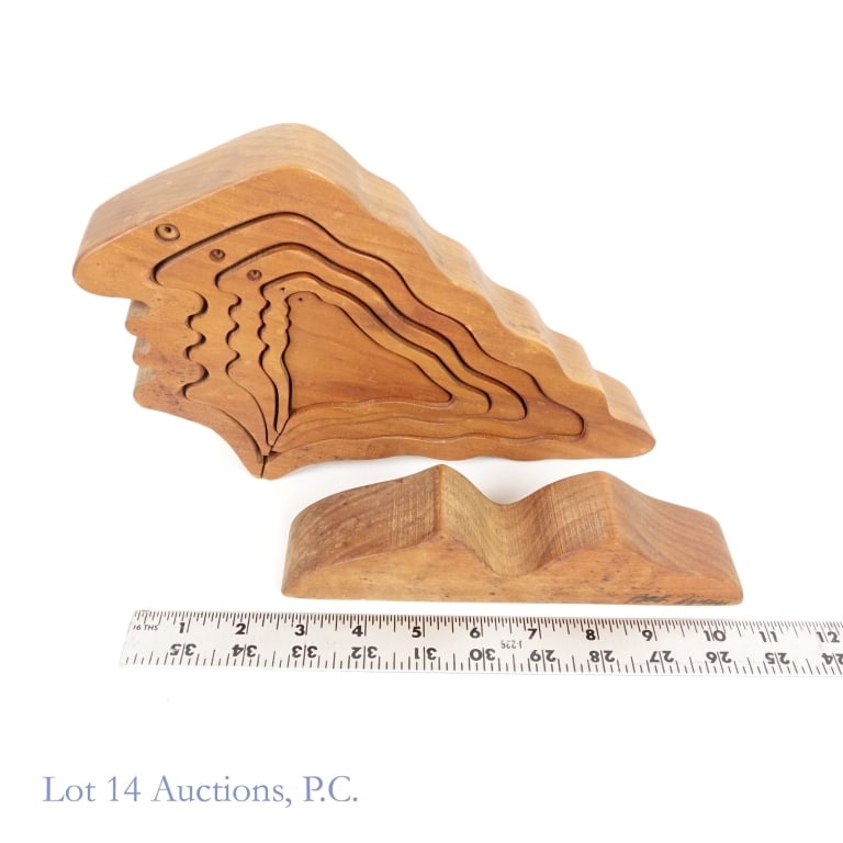 Bob Ameri MCM Wooden Nesting Puzzle - 4