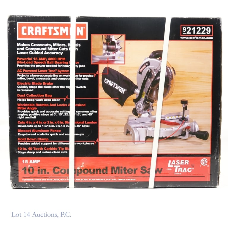 10" Craftsman Compound Miter Saw Mdl. 9-21229 (1 of 6)