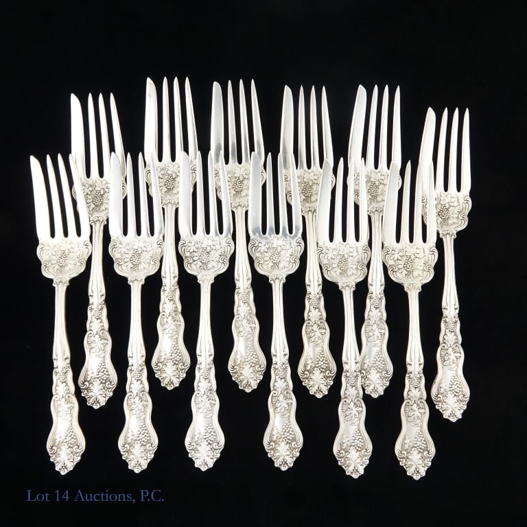 Large Sterling Silver (& More) Flatware Set - 3