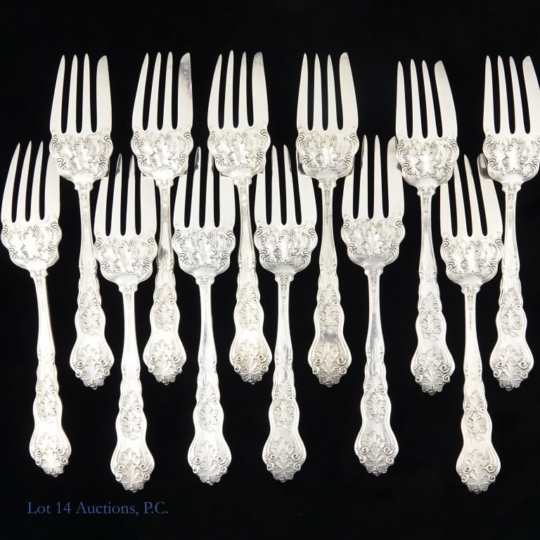 Large Sterling Silver (& More) Flatware Set - 4