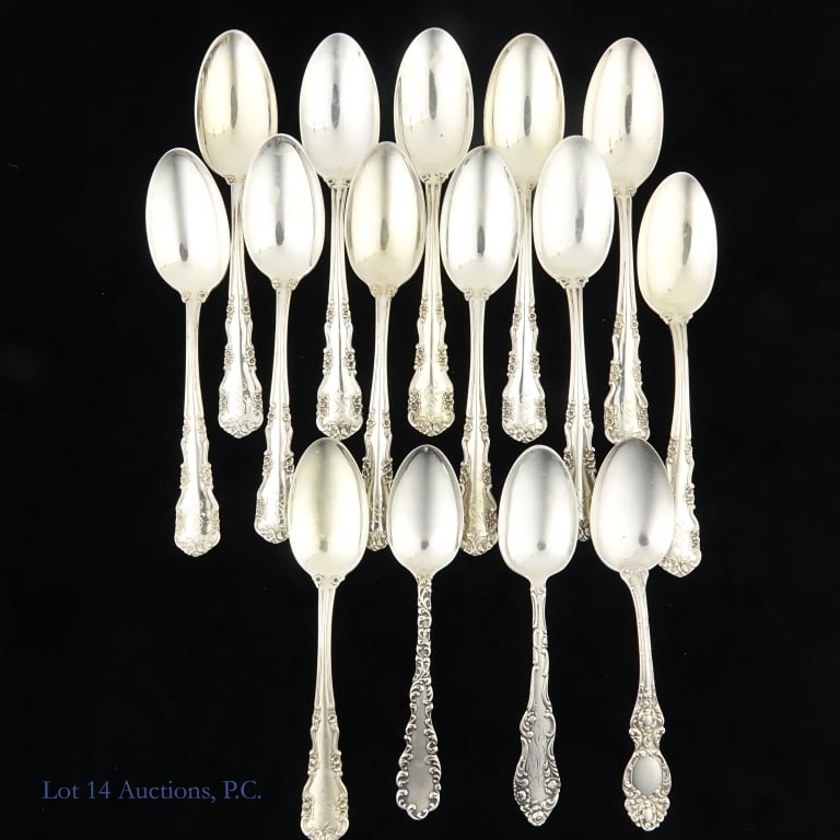 Large Sterling Silver (& More) Flatware Set - 7
