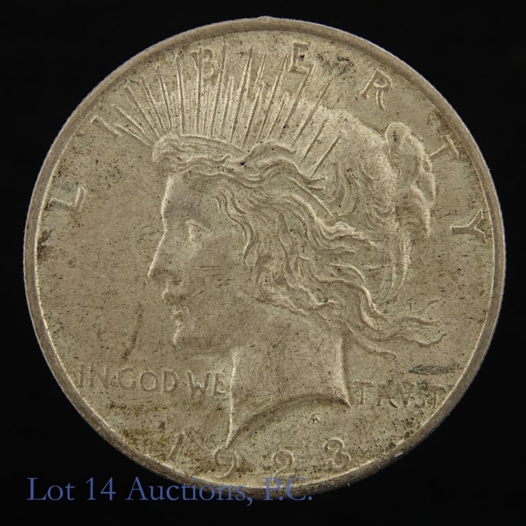 1923 (P) US Silver Peace Dollar - Key Date (XF+*) (1 of 2)