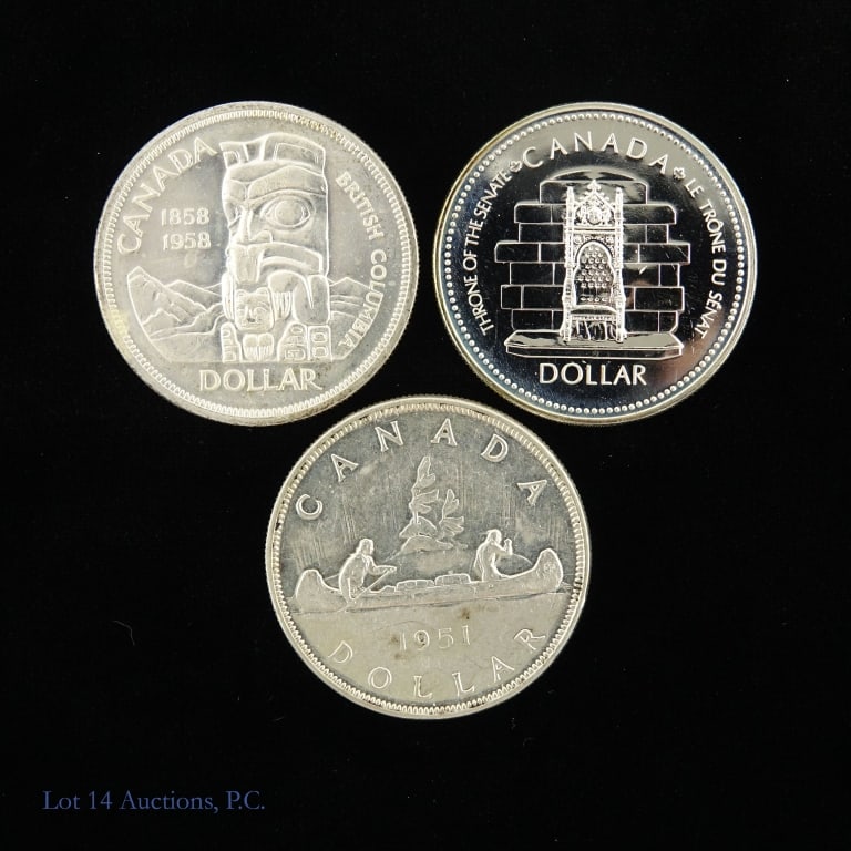 Various Canadian Silver Dollars (3) - 2