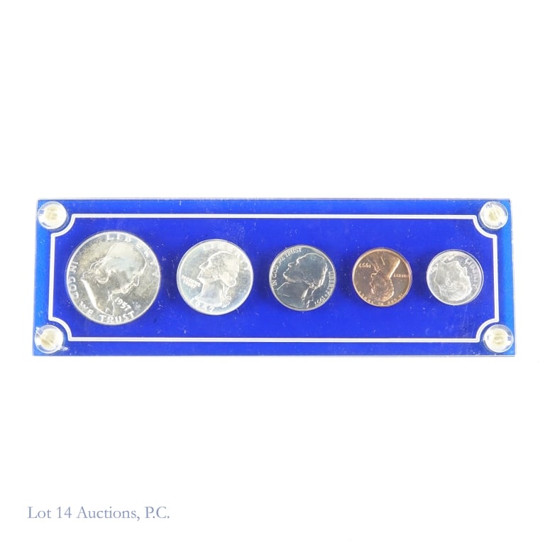 1957 (P) USA 5-Coin Silver Proof Set (1 of 2)