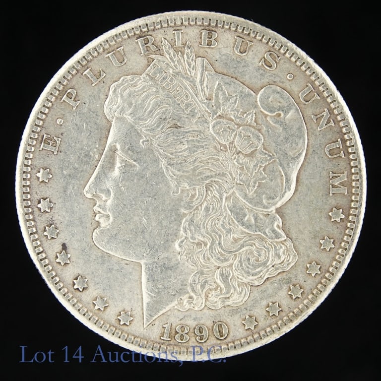 1890-S US Silver Morgan Dollar (AU* Better Date) (1 of 2)