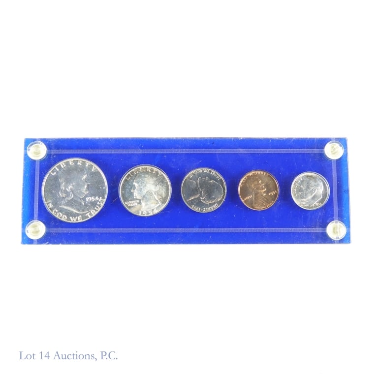 1954 (P) US Silver Proof 5-Coin Set (1 of 2)