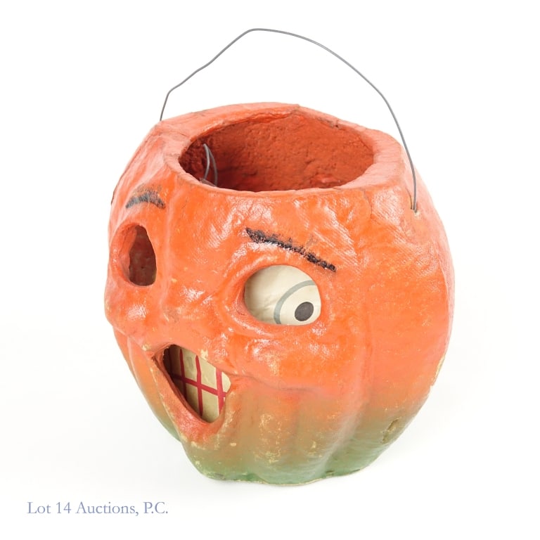 Papier Mache Jack-O-Lantern W/Insert (2) - 2