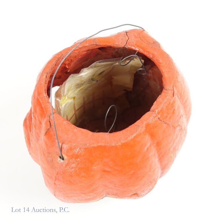 Papier Mache Jack-O-Lantern W/Insert (2) - 3
