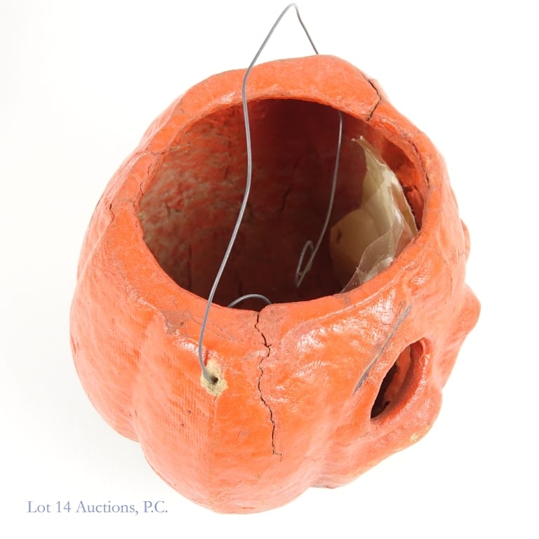 Papier Mache Jack-O-Lantern W/Insert (2) - 4