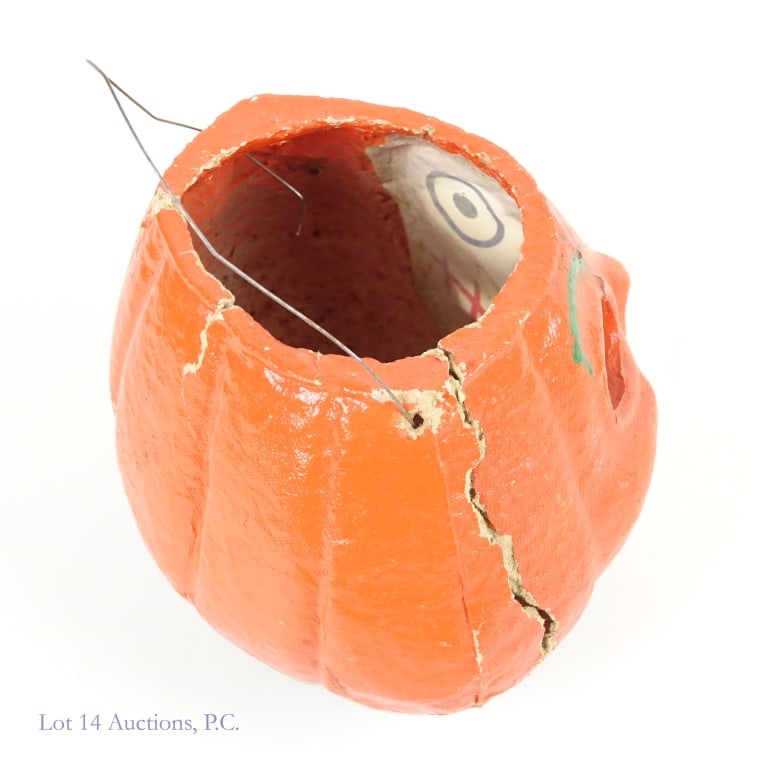 Papier Mache Jack-O-Lantern W/Insert (2) - 6