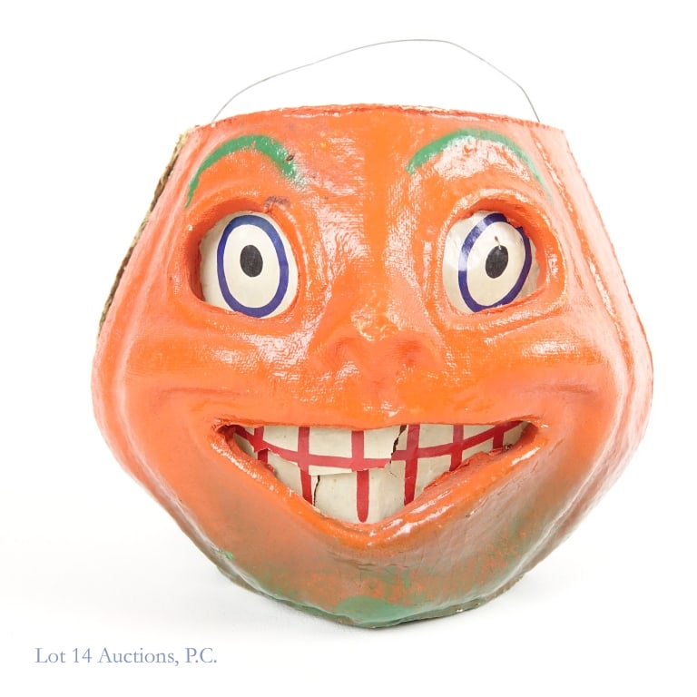 Papier Mache Jack-O-Lantern W/Insert (2) - 7