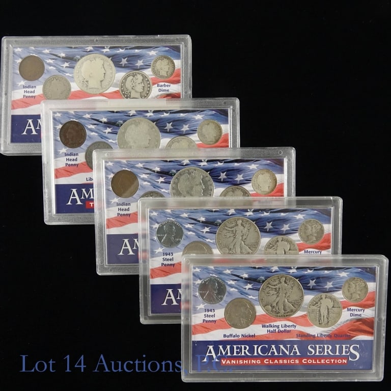 US American History Society 90%-Silver 5-Coin (5) (1 of 3)