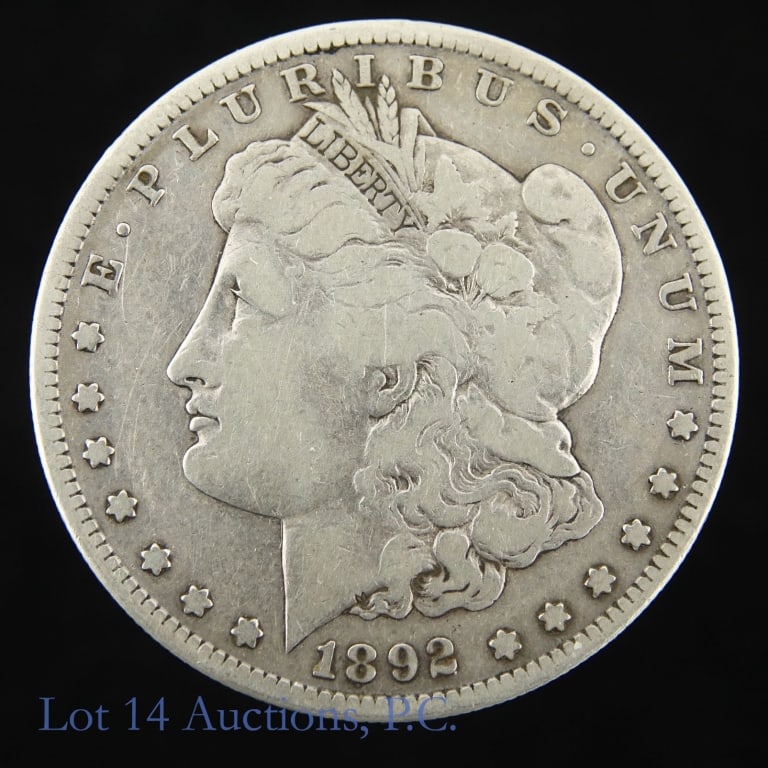 1892-S US Silver Morgan Dollar (*Rare Date) (1 of 2)