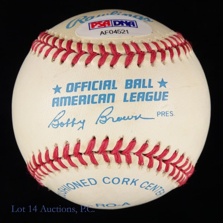 Ted Williams Signed Baseball (PSA LOA) - 3