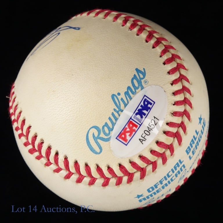 Ted Williams Signed Baseball (PSA LOA) - 7