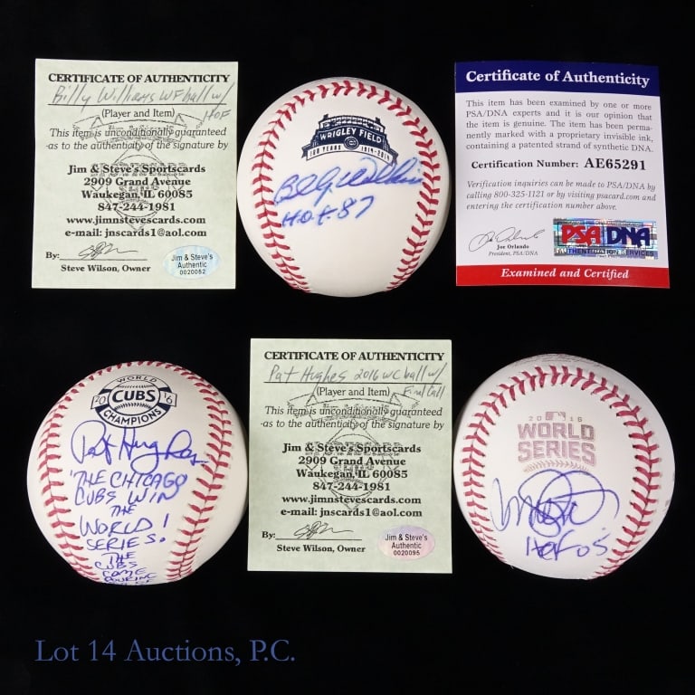 Cubs HOF Signed Baseballs (3) - 2