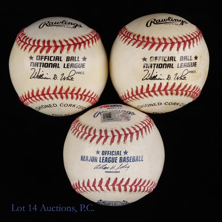 Cubs Legends Signed Baseballs (6) - 7