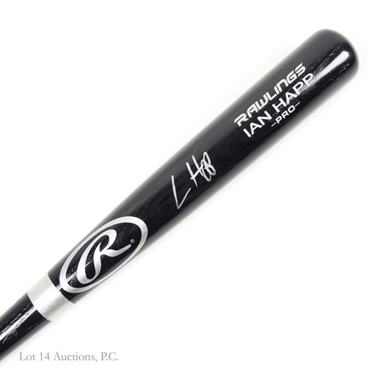 Ian Happ Signed Baseball Bat (JSA) - 2